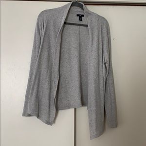 Grey waffle material cardigan